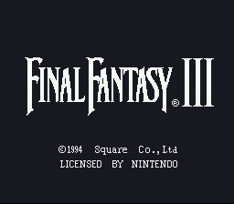 Final Fantasy III vs The Light Warriors Title Screen